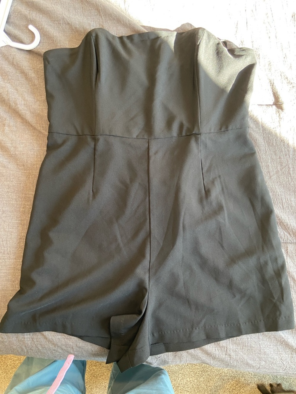 XL Hutch Strapless Black Romper